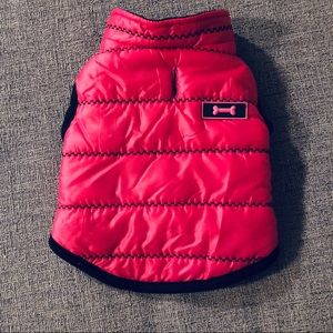 Pink Puffer Dog Coat